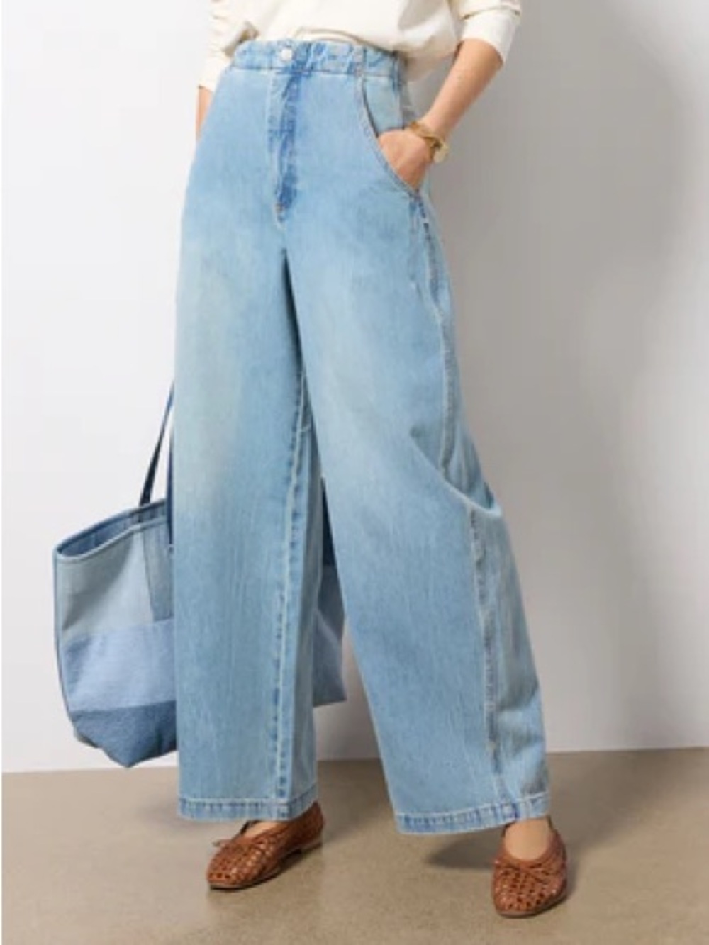 Anthropologie Pistola Lottie High Waisted Barrel Trouser Relaxed Jeans - Picture 2 of 6